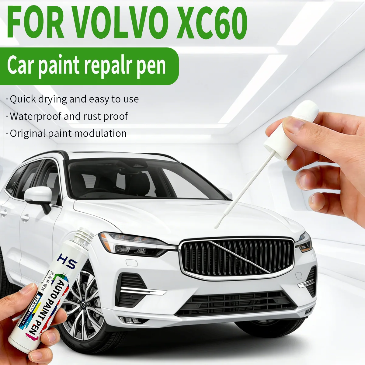 Ручка-корректор для ремонта автомобильной краски Volvo XC60: серебристый 735, серый 724, белый 707, черный 717. Устранение царапин, аксессуары для самостоятельного ремонта авто.
Ручка-корректор для ремонта автомобильной краски Volvo XC60: серебристый 735, серый 724, белый 707, черный 717. Устранение царапин, аксессуары для самостоятельного ремонта авто.