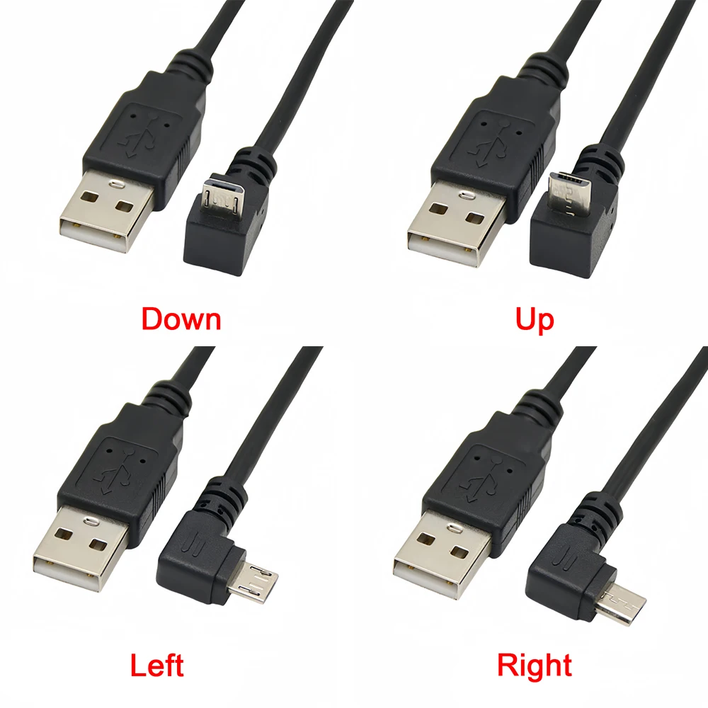 USB 2.0 A Male To Micro USB Cable 90° Up Down Left Right Bend High Speed Sync Charging Wire For Car DVR And Smartphones
USB 2.0 A Male To Micro USB Cable 90° Up Down Left Right Bend High Speed Sync Charging Wire For Car DVR And Smartphones