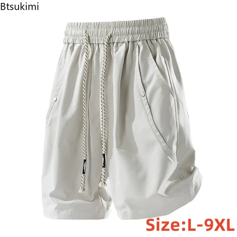 New Men's 9XL Plus Size Cargo Shorts Summer Fashion Casual Solid Color Short Pants Elastic Waist Male Five Minute Short Pants
New Men's 9XL Plus Size Cargo Shorts Summer Fashion Casual Solid Color Short Pants Elastic Waist Male Five Minute Short Pants