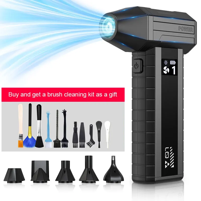 Handheld turbofan for outdoor camping, blowing snow, dust, water, violent fan, high-speed digital display with light
Handheld turbofan for outdoor camping, blowing snow, dust, water, violent fan, high-speed digital display with light