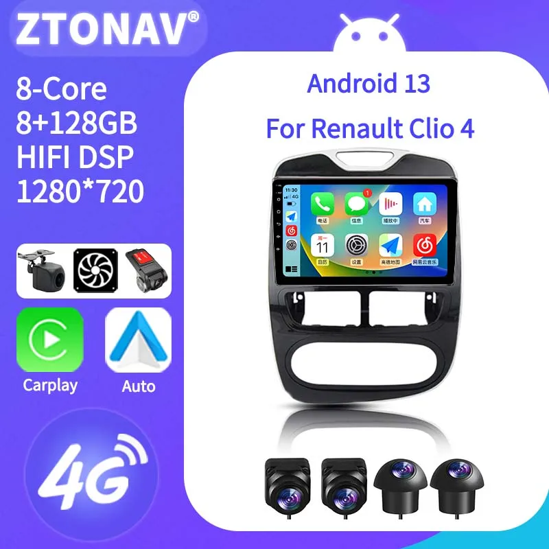 Мультимедийный плеер Android-радио для Renault Clio 4 2012-2016, автомобильная стереосистема, головное устройство Carplay, Android, автоматическая поддержка 360, камера
Мультимедийный плеер Android-радио для Renault Clio 4 2012-2016, автомобильная стереосистема, головное устройство Carplay, Android, автоматическая поддержка 360, камера