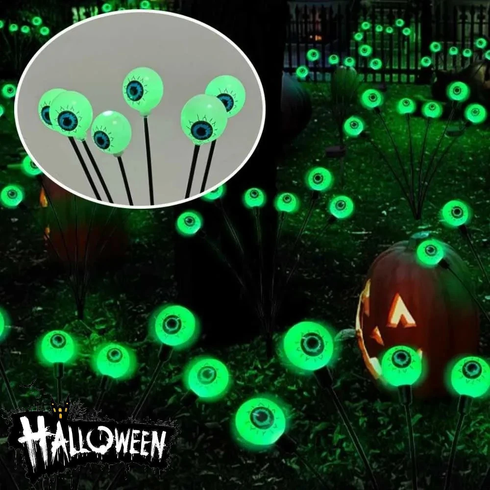 Halloween Solar Scary Eyeball Lights Outdoor Upgraded Dual Modes Swaying Firefly Pathway Light for Yard Garden Decor
Halloween Solar Scary Eyeball Lights Outdoor Upgraded Dual Modes Swaying Firefly Pathway Light for Yard Garden Decor