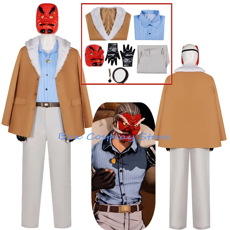 Game Lof Karate Cosplay Costume Amine Art Fighting Combat Mr Man Uniform Coat Pants Top Mask Set Role Play Outfit
Game Lof Karate Cosplay Costume Amine Art Fighting Combat Mr Man Uniform Coat Pants Top Mask Set Role Play Outfit