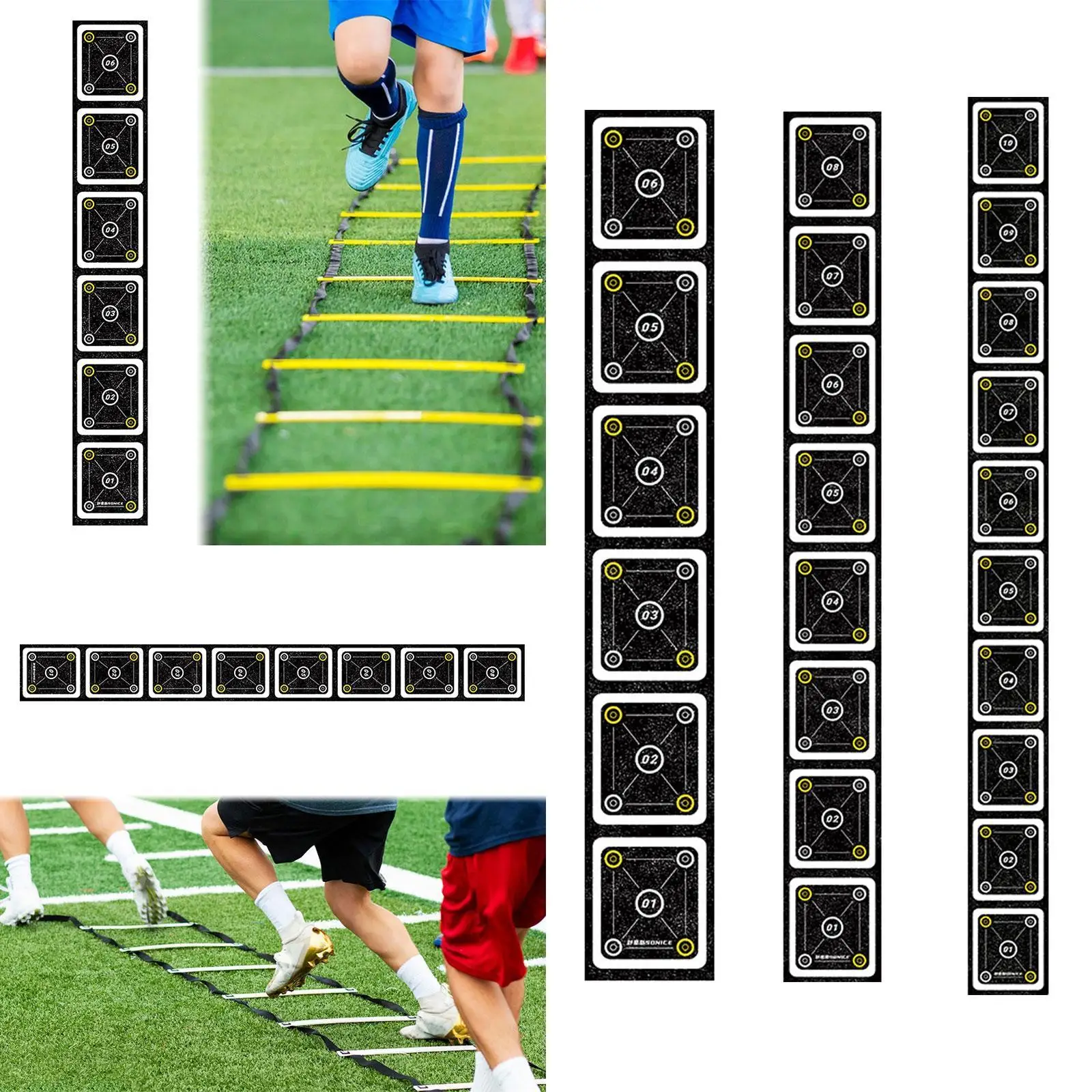 Agility Ladder Mat Balance Non Slip Coordination Fitness Feet Training Portable Equipment for Football Soccer Gym Home Sports
Agility Ladder Mat Balance Non Slip Coordination Fitness Feet Training Portable Equipment for Football Soccer Gym Home Sports