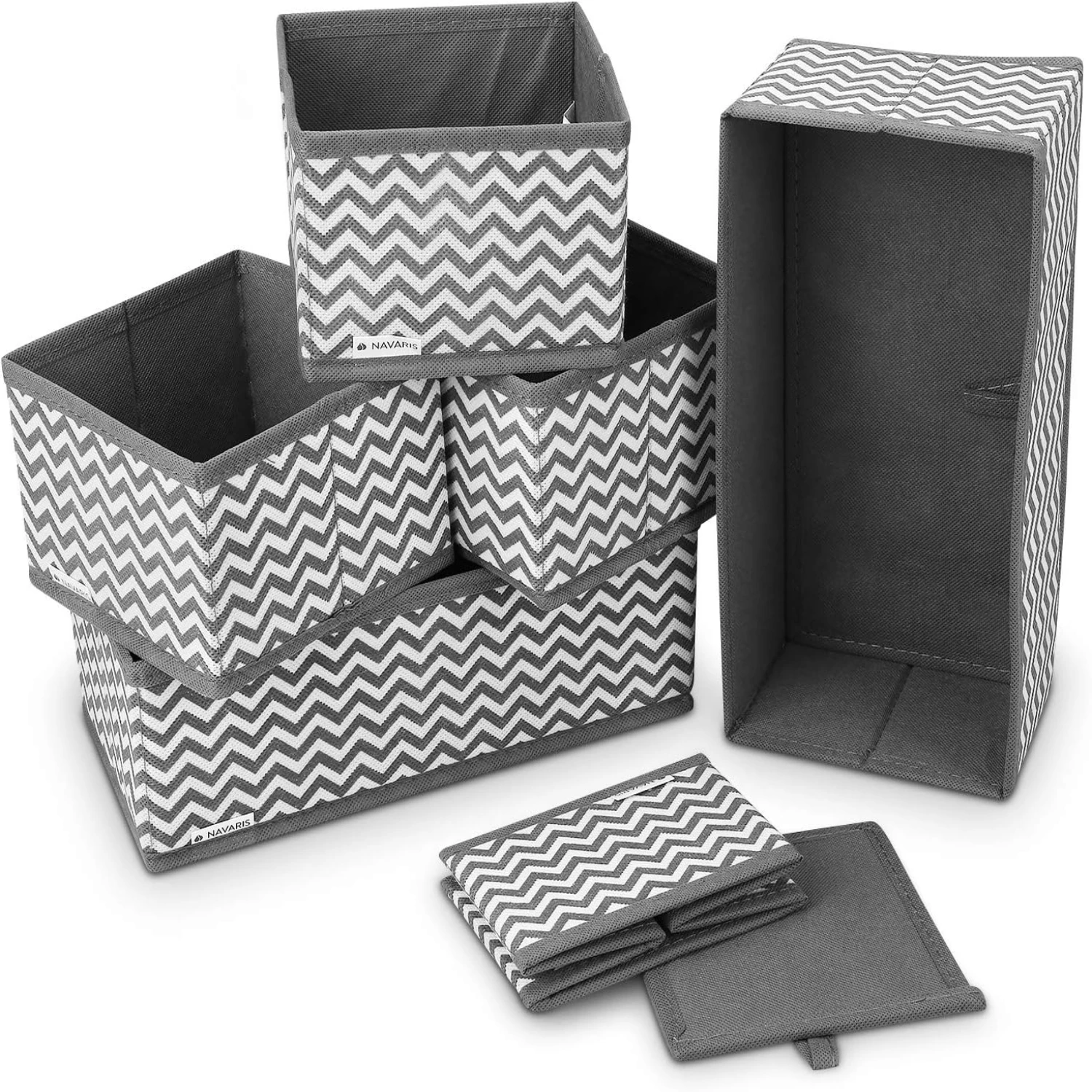 Fabric Drawer Organizers - Set of Wardrobe Organizer Boxes Foldable Cubes for Clothes, Socks, Underwear Chain Drain snake Rx m
Fabric Drawer Organizers - Set of Wardrobe Organizer Boxes Foldable Cubes for Clothes, Socks, Underwear Chain Drain snake Rx m