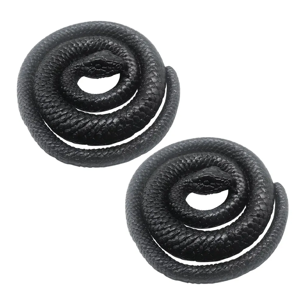 2Pcs Premium Tpr Black Snake Models Elastic Lifelike Fake Snakes for Halloween Party Tricks Early Learning Tabletop Decorations
2Pcs Premium Tpr Black Snake Models Elastic Lifelike Fake Snakes for Halloween Party Tricks Early Learning Tabletop Decorations