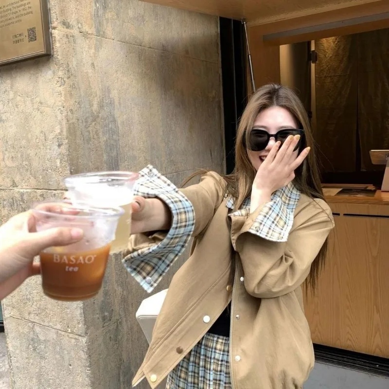 Куртка в клетку с вышивкой в стиле ретро, осень цвета хаки, новый дизайн 2025 года, универсальный свободный топ
Куртка в клетку с вышивкой в стиле ретро, осень цвета хаки, новый дизайн 2025 года, универсальный свободный топ