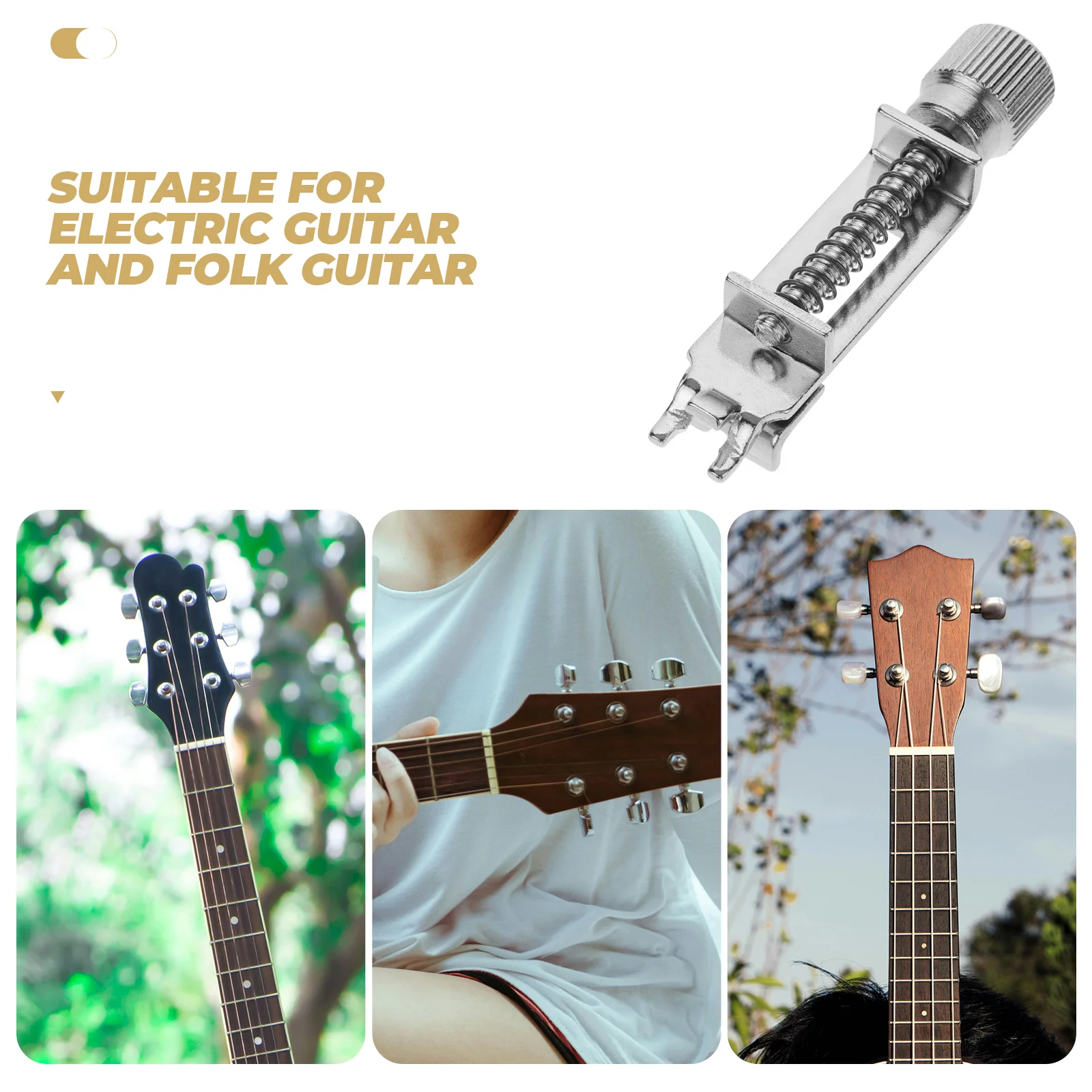 Octave Adjustment Tool Silver Double Locking Tremolo System Truss Rod Fittings Guitar Bridge Accessories Smooth Edges Metal
Octave Adjustment Tool Silver Double Locking Tremolo System Truss Rod Fittings Guitar Bridge Accessories Smooth Edges Metal