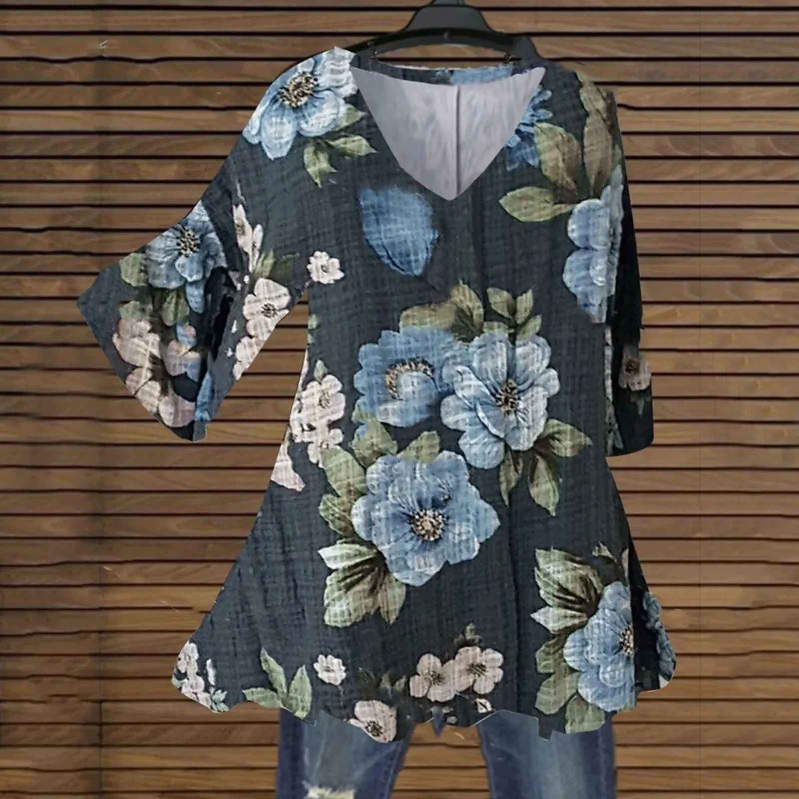 New Women'S T-Shirt Summer V-Neck Tee Loose Casual Top Floral Printed Female Clothing Streetwear Women Pullover T Shirts Blouse
New Women'S T-Shirt Summer V-Neck Tee Loose Casual Top Floral Printed Female Clothing Streetwear Women Pullover T Shirts Blouse