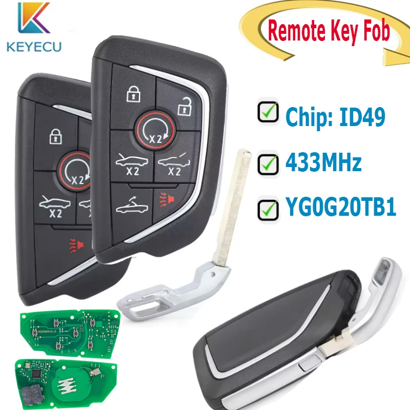 Умный дистанционный брелок KEYECU для Chevrolet Corvette C8 2020 2021 2022 2023 2024 13538852 13545155 13538851 13538850 4008C-G20TB1
Умный дистанционный брелок KEYECU для Chevrolet Corvette C8 2020 2021 2022 2023 2024 13538852 13545155 13538851 13538850 4008C-G20TB1