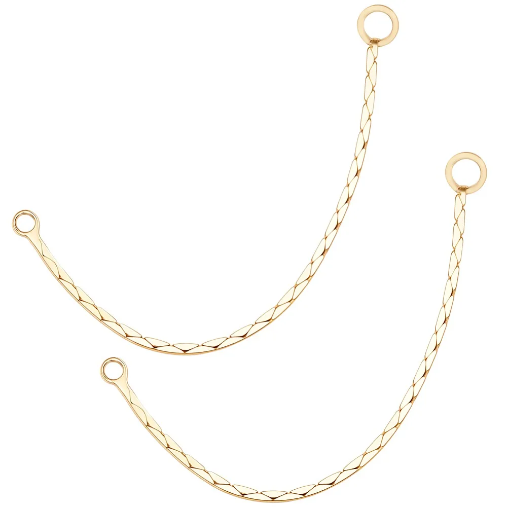 20Pcs Brass Chain Links connectors Nickel Free Real 18K Gold Plated 44x2.5x1mm Hole: 1~2mm
20Pcs Brass Chain Links connectors Nickel Free Real 18K Gold Plated 44x2.5x1mm Hole: 1~2mm