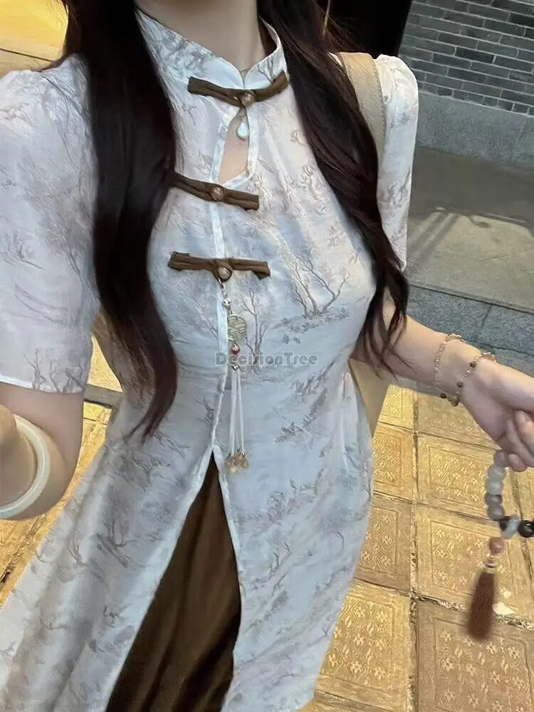 2025 new chinese style ink painting hanfu dress women elegant improved hollow out qipao women split improved cheongsam dress
2025 new chinese style ink painting hanfu dress women elegant improved hollow out qipao women split improved cheongsam dress