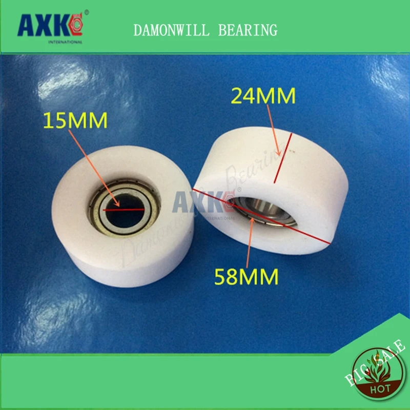 Rubberized wheel 15*58*24POM package polyurethane wheel 6202 4PCS rubberized bearing wheel nylon wheel bearing pulley roller
Rubberized wheel 15*58*24POM package polyurethane wheel 6202 4PCS rubberized bearing wheel nylon wheel bearing pulley roller