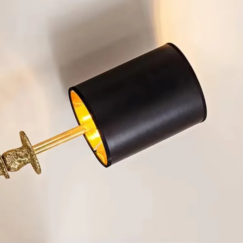 Modern Art Deco torch copper metal brass lamp body, single wall lamp, hotel/home black lampshade lighting
Modern Art Deco torch copper metal brass lamp body, single wall lamp, hotel/home black lampshade lighting