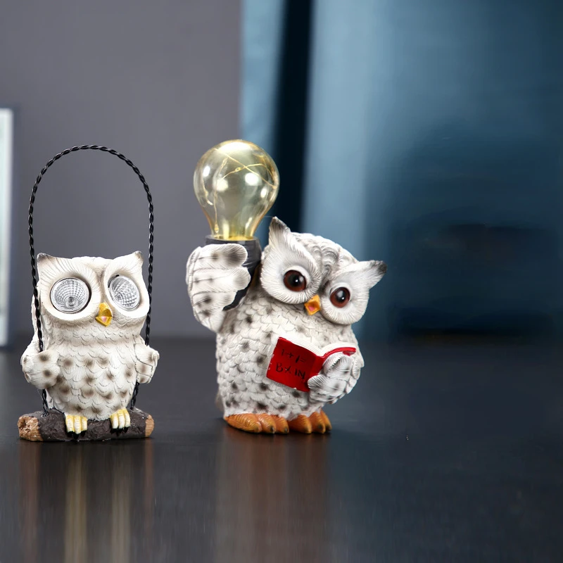 Hot Creative Solar Light Owl Figurine Garden Night Lamp Resin Craft Home Decoration
Hot Creative Solar Light Owl Figurine Garden Night Lamp Resin Craft Home Decoration