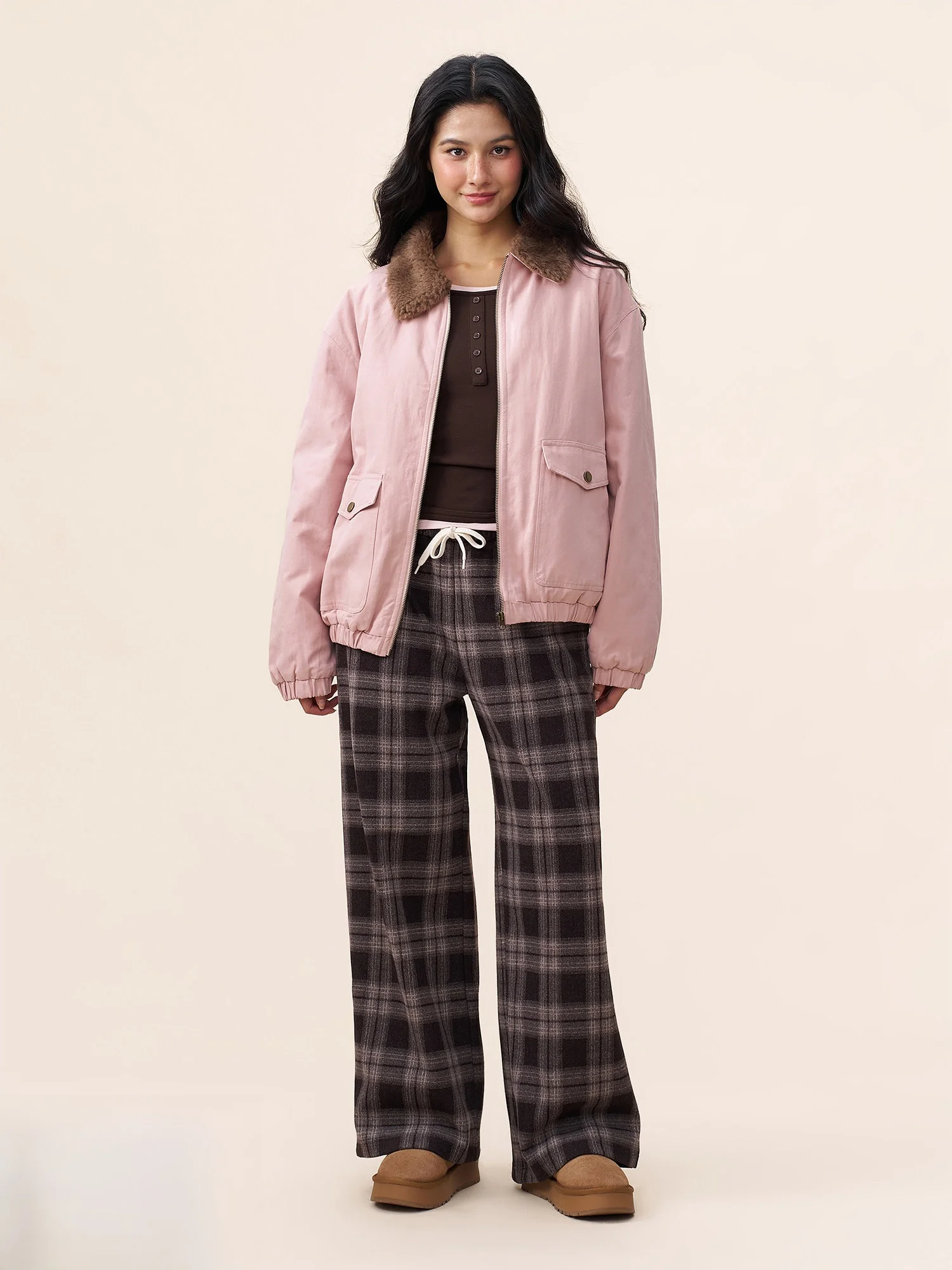 Yescci American Style Warmth Pink Workwear Cotton Jacket Autumn Winter New Arrival Outerwear Casual Loose Fit Thickened
Yescci American Style Warmth Pink Workwear Cotton Jacket Autumn Winter New Arrival Outerwear Casual Loose Fit Thickened