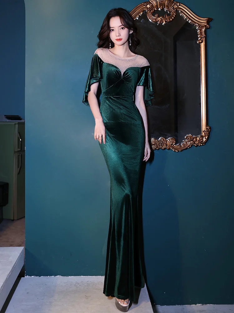 Green Evening Dresses for Women 2023 New High Grade Velvet Light Luxury Small Group High End Banquet Temperament Celebrity
Green Evening Dresses for Women 2023 New High Grade Velvet Light Luxury Small Group High End Banquet Temperament Celebrity