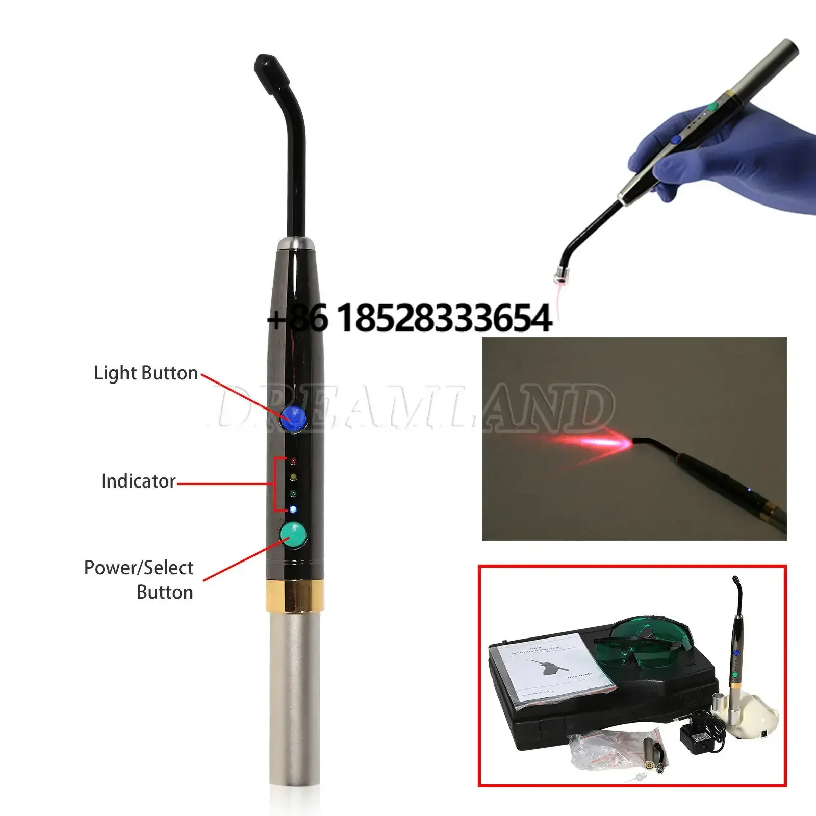 Dental Diode Laser System Wireless Cordless Heal laser Pen soft tissue Perio Endo Surgical
Dental Diode Laser System Wireless Cordless Heal laser Pen soft tissue Perio Endo Surgical