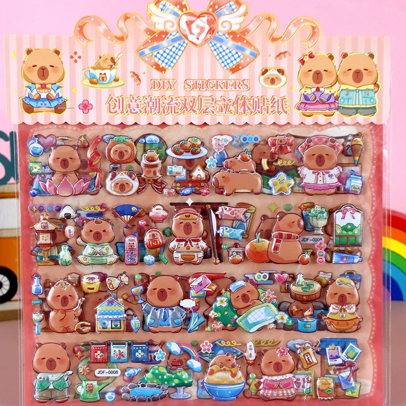 3D Kuromi Melody Stickers Funny Cute Sanrio Cartoon Double layered Home DIY Decoration Laptop Phone Fridge Large Bubble Stickers
3D Kuromi Melody Stickers Funny Cute Sanrio Cartoon Double layered Home DIY Decoration Laptop Phone Fridge Large Bubble Stickers