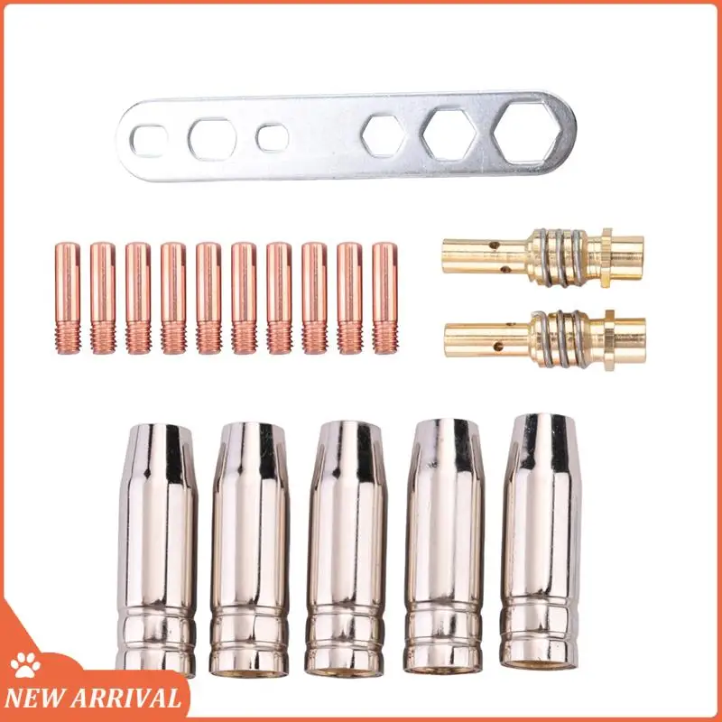Emption!18Pcs Welding Torch Kit Contact Tip 0.8Mm M6 & Tips Holder Difuser & Shield Cup For Mb15 15Ak Mig Welding Torch
Emption!18Pcs Welding Torch Kit Contact Tip 0.8Mm M6 & Tips Holder Difuser & Shield Cup For Mb15 15Ak Mig Welding Torch