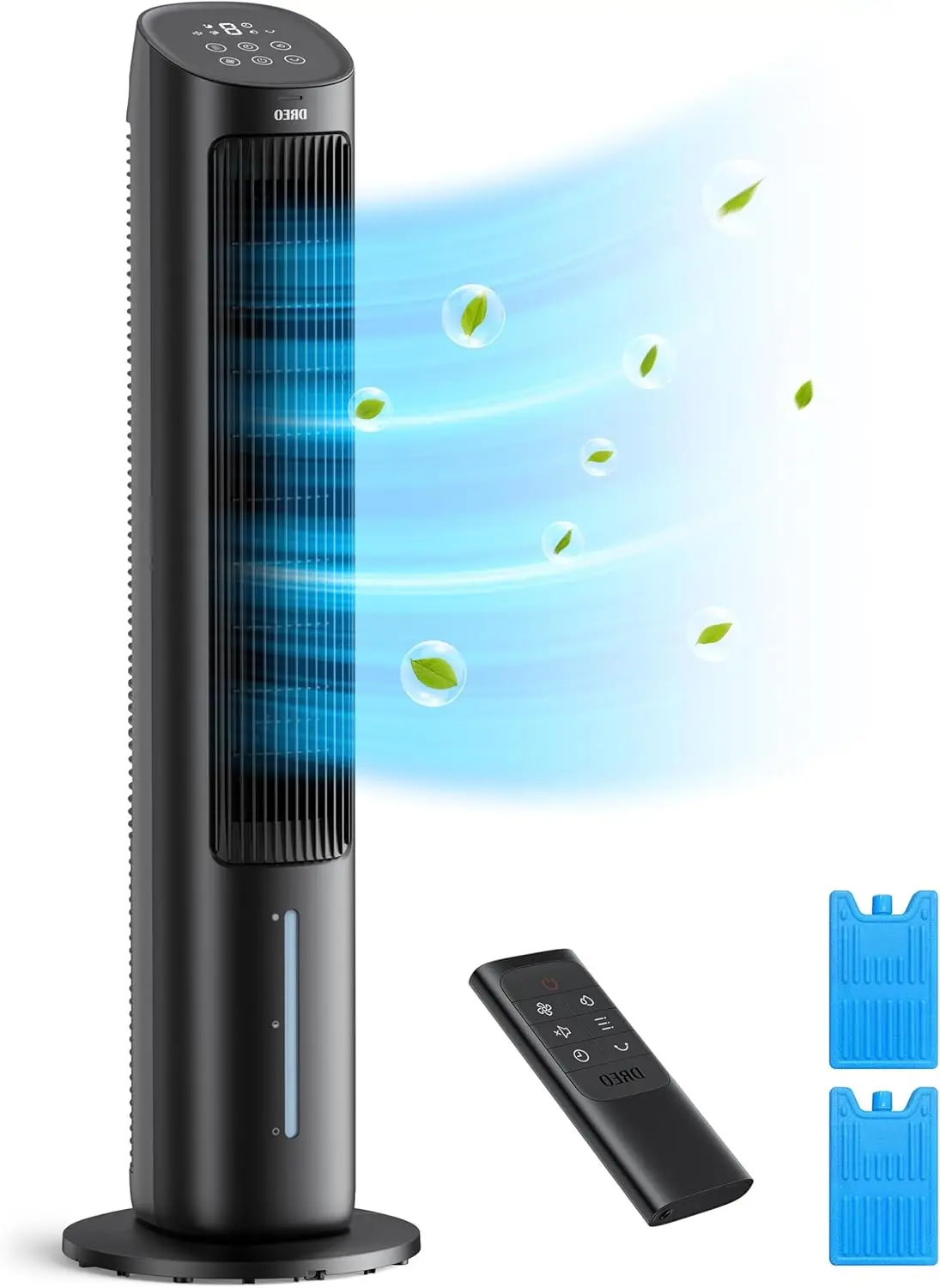40" Evaporative Air Cooler Tower Fan with 80° Oscillation, Remote Control, 3 Modes 4-Speed Quiet Floor Fan for Bedroom
40" Evaporative Air Cooler Tower Fan with 80° Oscillation, Remote Control, 3 Modes 4-Speed Quiet Floor Fan for Bedroom