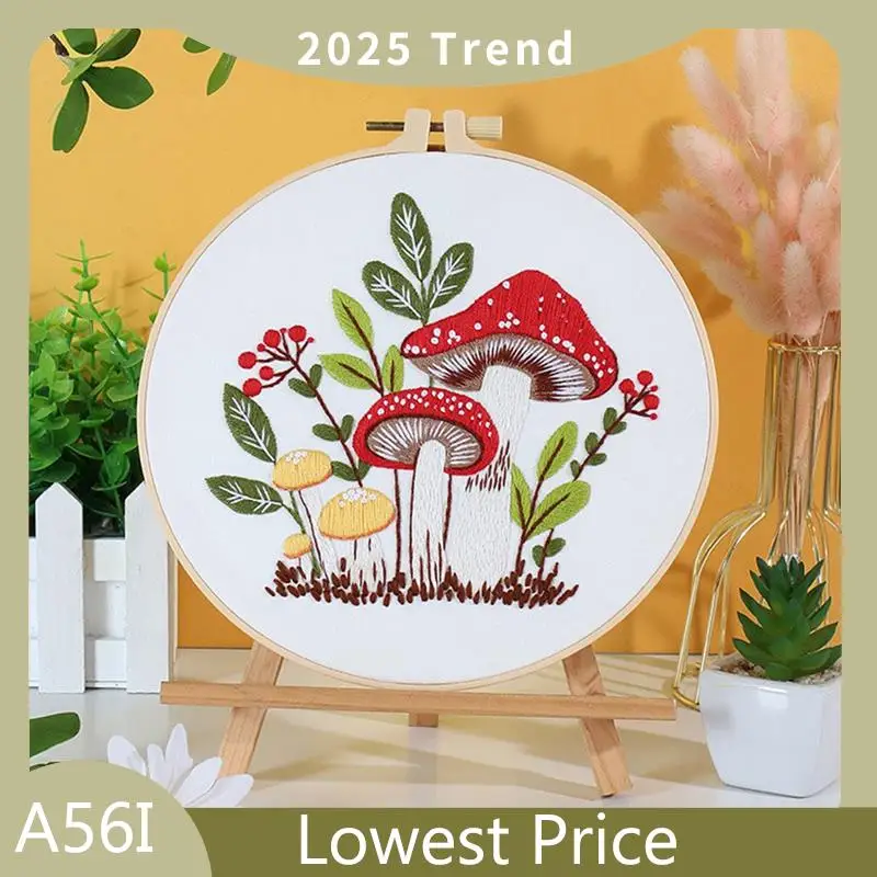 4 Sets Embroidery Set Kit For Beginners Adults, Hand Embroidery Set Includes Agaric, Hoop, Color Threads, Tools
4 Sets Embroidery Set Kit For Beginners Adults, Hand Embroidery Set Includes Agaric, Hoop, Color Threads, Tools