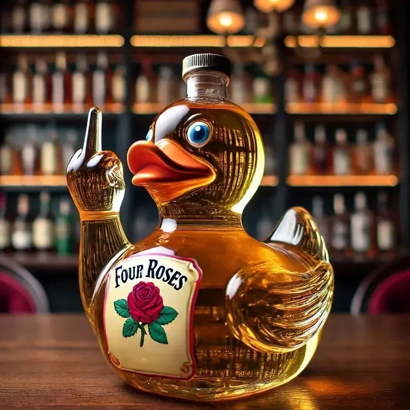 New15cm Middle Finger Whiskey Duck Bottle Duck Decanter Prank Duck Decanter Decoration, 10 Ounce Statue Bottle Suitable For Bars
New15cm Middle Finger Whiskey Duck Bottle Duck Decanter Prank Duck Decanter Decoration, 10 Ounce Statue Bottle Suitable For Bars