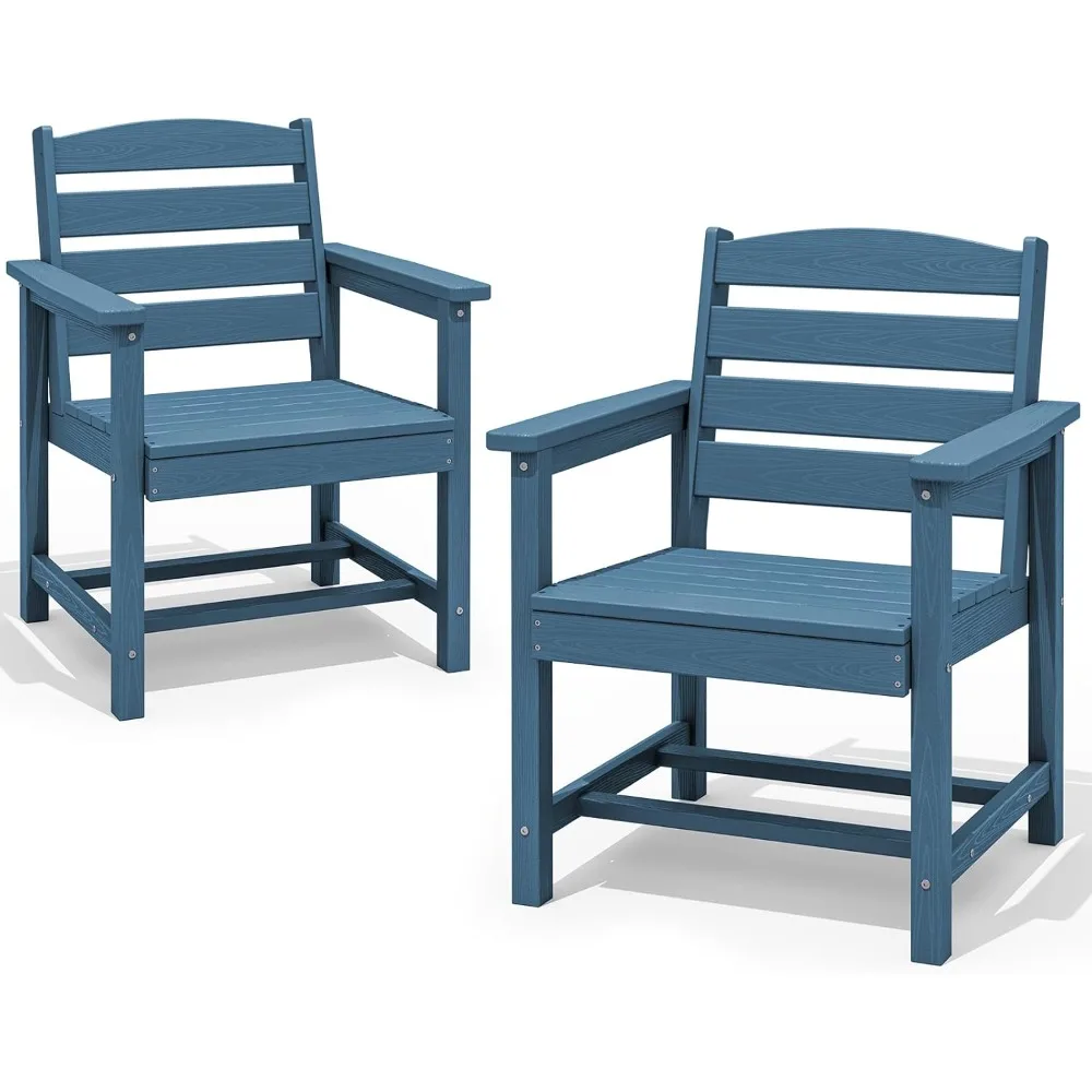 Patio Dining Chair Set of 2,All Weather Outdoor Dining Chair, Blue Beach Chairs
Patio Dining Chair Set of 2,All Weather Outdoor Dining Chair, Blue Beach Chairs