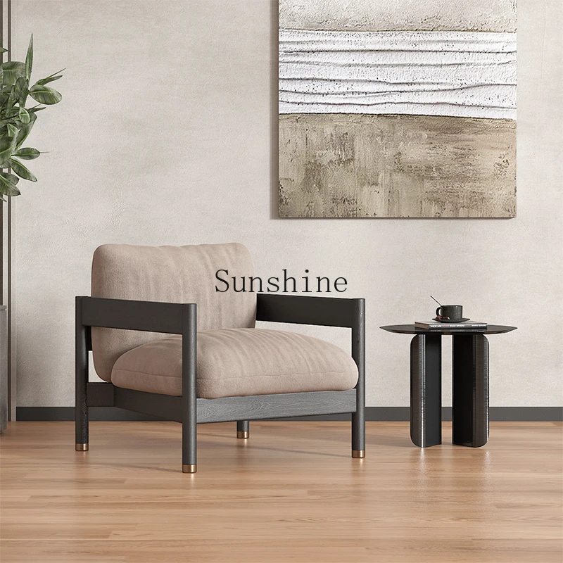 Nordic simple solid wood single fabric sofa chair B & B hotel leisure chair
Nordic simple solid wood single fabric sofa chair B & B hotel leisure chair