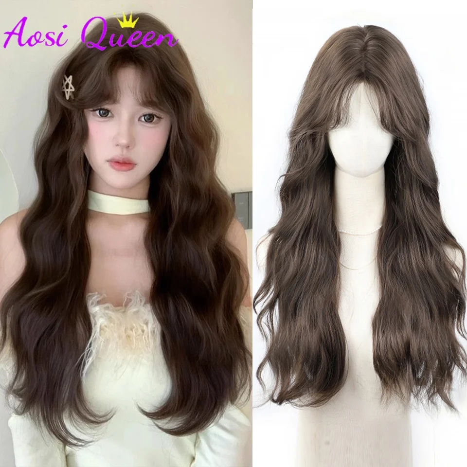 Synthetic 26inch Egg Roll Lanugo Hair Bangs Long Curly Synthetic Natural Mid-parted Curly Chemical Fiber Heat-resistant Wig
Synthetic 26inch Egg Roll Lanugo Hair Bangs Long Curly Synthetic Natural Mid-parted Curly Chemical Fiber Heat-resistant Wig