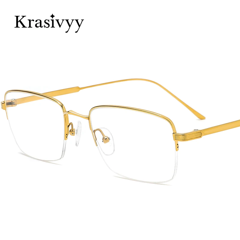 Krasivyy Pure Titanium Glasses Frame Men Square Ultralight Optical Prescription Eyeglasses Women High Quality European Eyewear
Krasivyy Pure Titanium Glasses Frame Men Square Ultralight Optical Prescription Eyeglasses Women High Quality European Eyewear