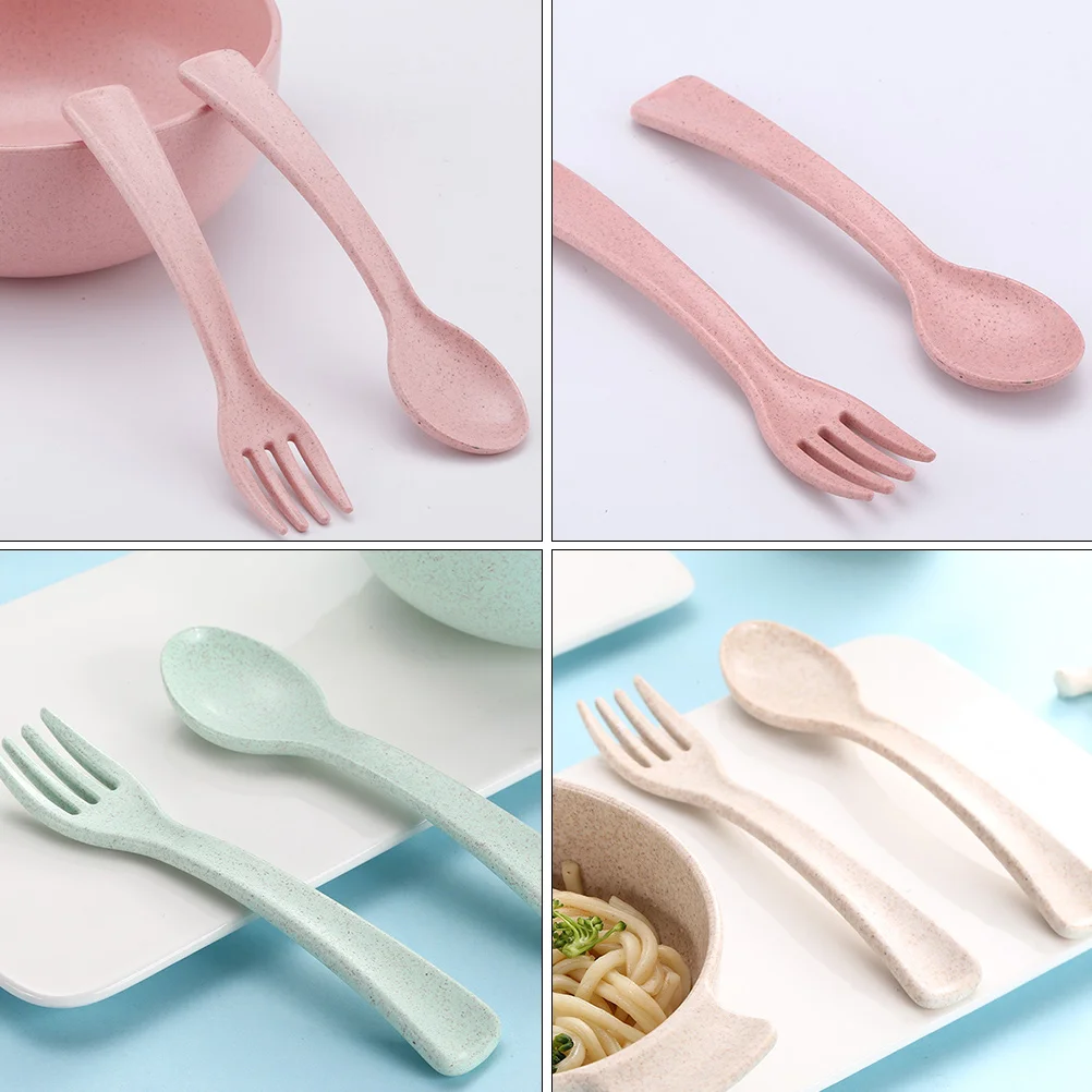 6 pcs Children Tableware Wheat Fiber Kids Fork Spoon Durable Reusable Baby Feeding Spoon Set Eco-friendly Non-toxic
6 pcs Children Tableware Wheat Fiber Kids Fork Spoon Durable Reusable Baby Feeding Spoon Set Eco-friendly Non-toxic