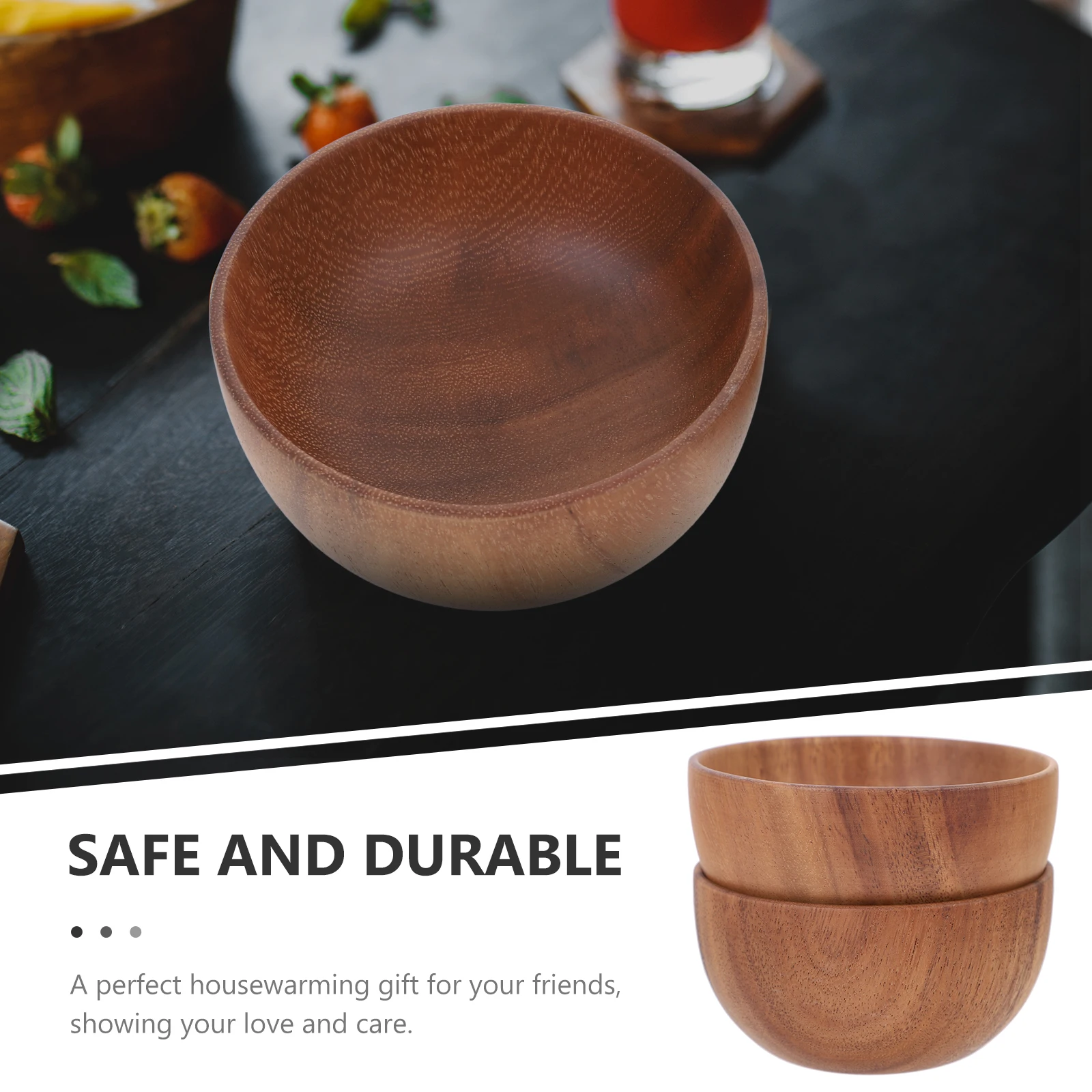 2pcs Wooden Bowl Set Acacia Wood Crafted Large Serving Fruit Rice Japanese Cereal Soup Kitchen MultiUse Dinner
2pcs Wooden Bowl Set Acacia Wood Crafted Large Serving Fruit Rice Japanese Cereal Soup Kitchen MultiUse Dinner