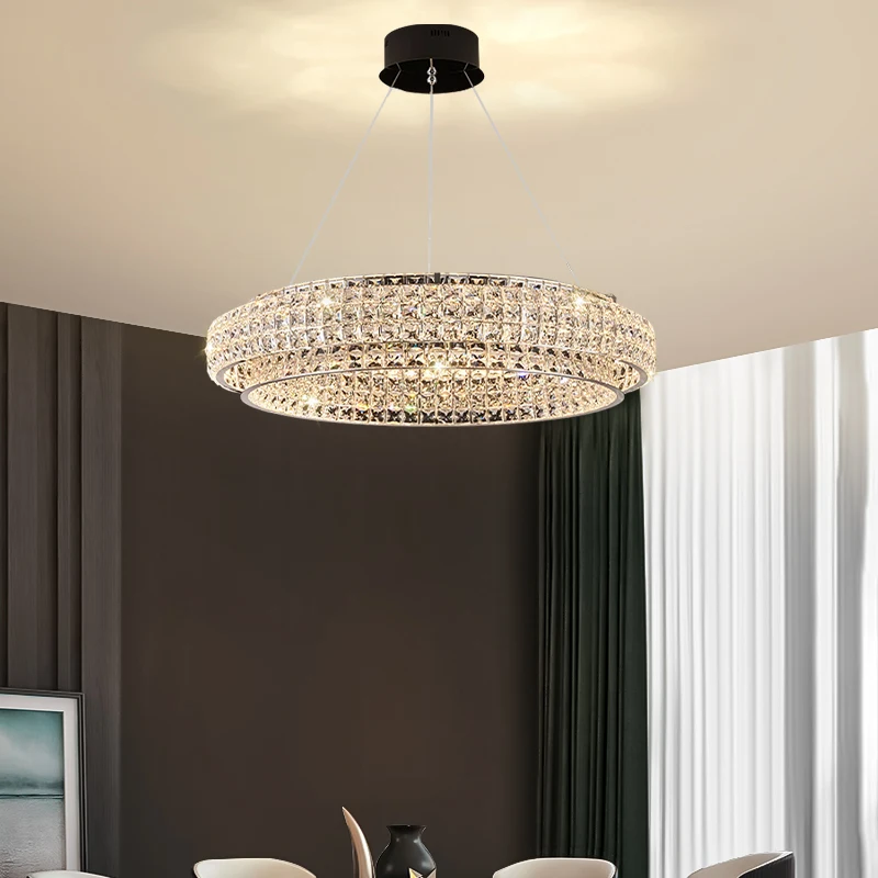 Modern Crystal Chandelier for Living Room Bedroom Velers Dining Tables Staircase Hanging Lamp Lighting Suspension Design
Modern Crystal Chandelier for Living Room Bedroom Velers Dining Tables Staircase Hanging Lamp Lighting Suspension Design