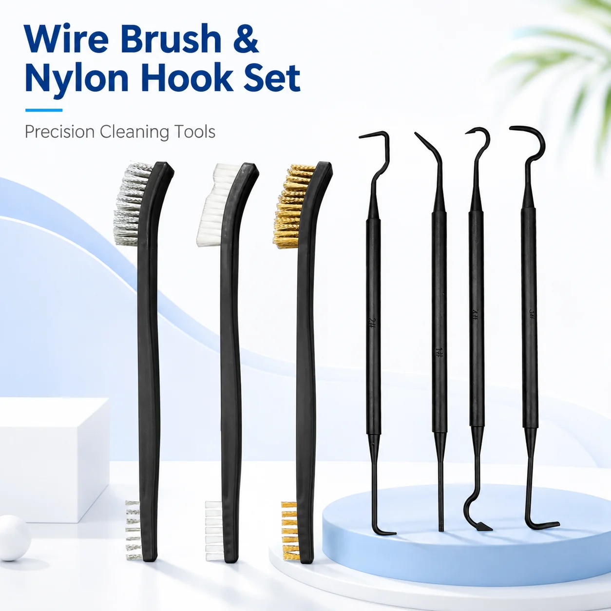 3/4/7PCS Double Headed Wire Brush Nylon Hook Multi-Purpose Cleaning Tool For Cleaning Paint Rust Dirt Automotive Home Tools
3/4/7PCS Double Headed Wire Brush Nylon Hook Multi-Purpose Cleaning Tool For Cleaning Paint Rust Dirt Automotive Home Tools