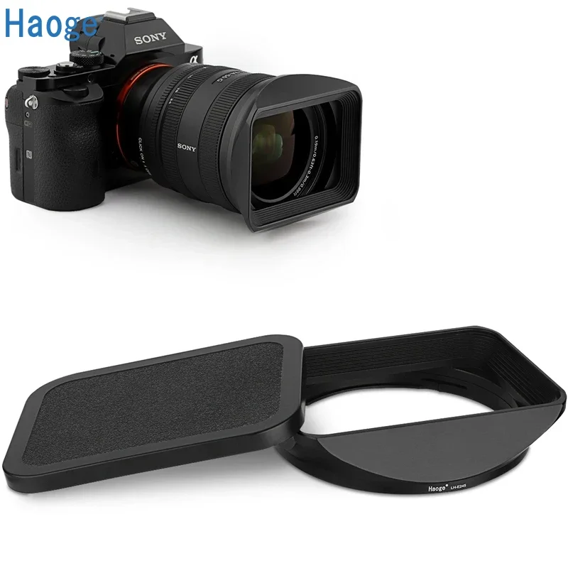 Haoge LH-E245 Bayonet Square Metal Lens Hood Shade with Cap for Sony FE 24-50mm F2.8 G SEL2450G Lens
Haoge LH-E245 Bayonet Square Metal Lens Hood Shade with Cap for Sony FE 24-50mm F2.8 G SEL2450G Lens
