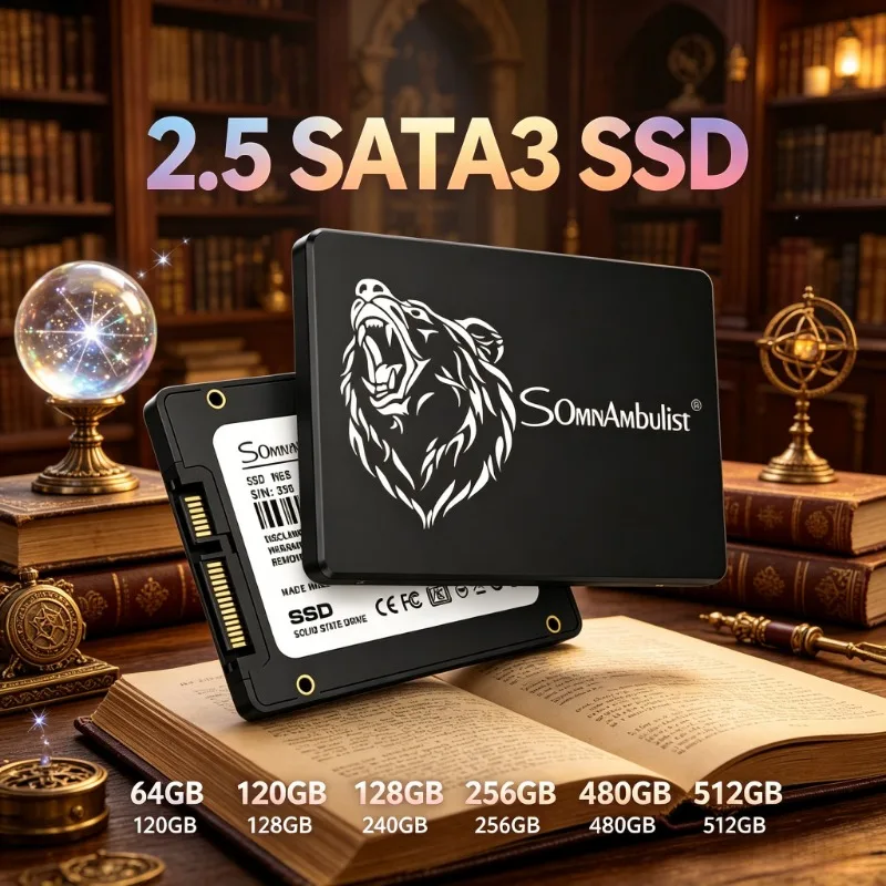 High Stability Durable 2.5 Inch SATA3 SSD Premium SomnAmbulist 120GB To 1TB Reliable Internal Storage for PC
High Stability Durable 2.5 Inch SATA3 SSD Premium SomnAmbulist 120GB To 1TB Reliable Internal Storage for PC