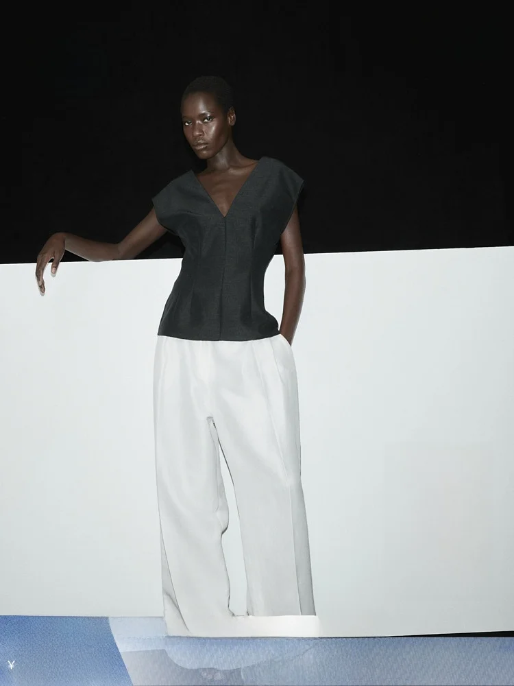 Spring New V-ne Women's Top H&M Simple Sle Polyester Rayon Blend Outerwear Casual Daily Wear 3247
Spring New V-ne Women's Top H&M Simple Sle Polyester Rayon Blend Outerwear Casual Daily Wear 3247