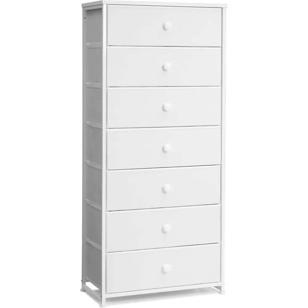 7-Tier Wide Storage Tower with Wooden Top and Handles for Bedroom, Hallway, Entryway, or Nursery (White)
7-Tier Wide Storage Tower with Wooden Top and Handles for Bedroom, Hallway, Entryway, or Nursery (White)