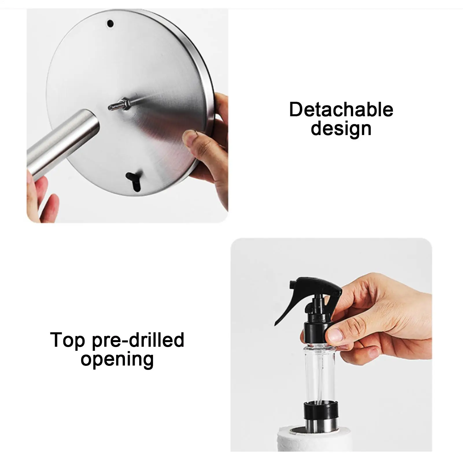 Paper Towel Holder With Spray Bottle Stainless Steel Phone Stand Vertical Modern Paper Towel Holder For Home Bedroom Kitchen
Paper Towel Holder With Spray Bottle Stainless Steel Phone Stand Vertical Modern Paper Towel Holder For Home Bedroom Kitchen