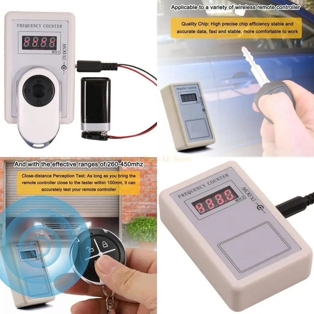 J0MA Wireless Remote Control Detector Reader Transmitter Frequency Meter Counter Tester Tool Digital Frequency Meter Counter