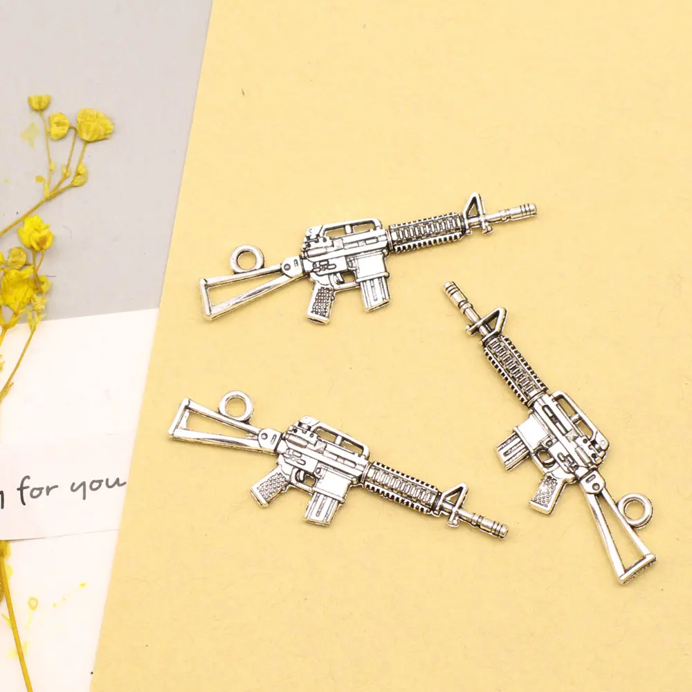 5pcs 13x45mm Guns Charms Vintage Pendant Children Diy Trendy Jewerly Antique Silver Color
5pcs 13x45mm Guns Charms Vintage Pendant Children Diy Trendy Jewerly Antique Silver Color