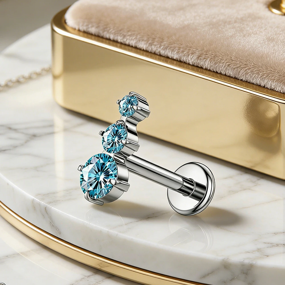 Popular ASTM F136 Titanium Nose CZ Round 5A Zircon Flat Back Stud Earring Helix Cartilage Tragus Piercing Jewelry Hypoallergenic
Popular ASTM F136 Titanium Nose CZ Round 5A Zircon Flat Back Stud Earring Helix Cartilage Tragus Piercing Jewelry Hypoallergenic