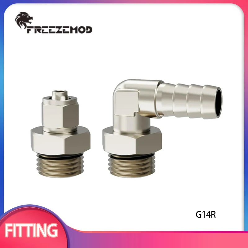 FREEZEMOD Radiator Water Tank Rotate Hose Fitting G1/4 Internal and External Hex Wrench Position Copper Nickel Plating / G14R
FREEZEMOD Radiator Water Tank Rotate Hose Fitting G1/4 Internal and External Hex Wrench Position Copper Nickel Plating / G14R