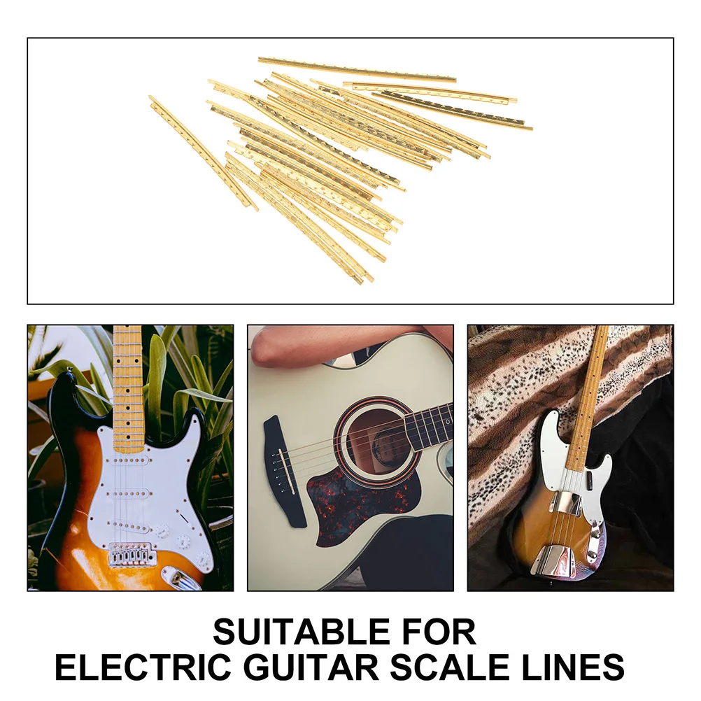 20 Pcs Guitar Line Fret Wire Kit Wires Finger Board Ballad Fretboard Brass Acoustic Accessories
20 Pcs Guitar Line Fret Wire Kit Wires Finger Board Ballad Fretboard Brass Acoustic Accessories