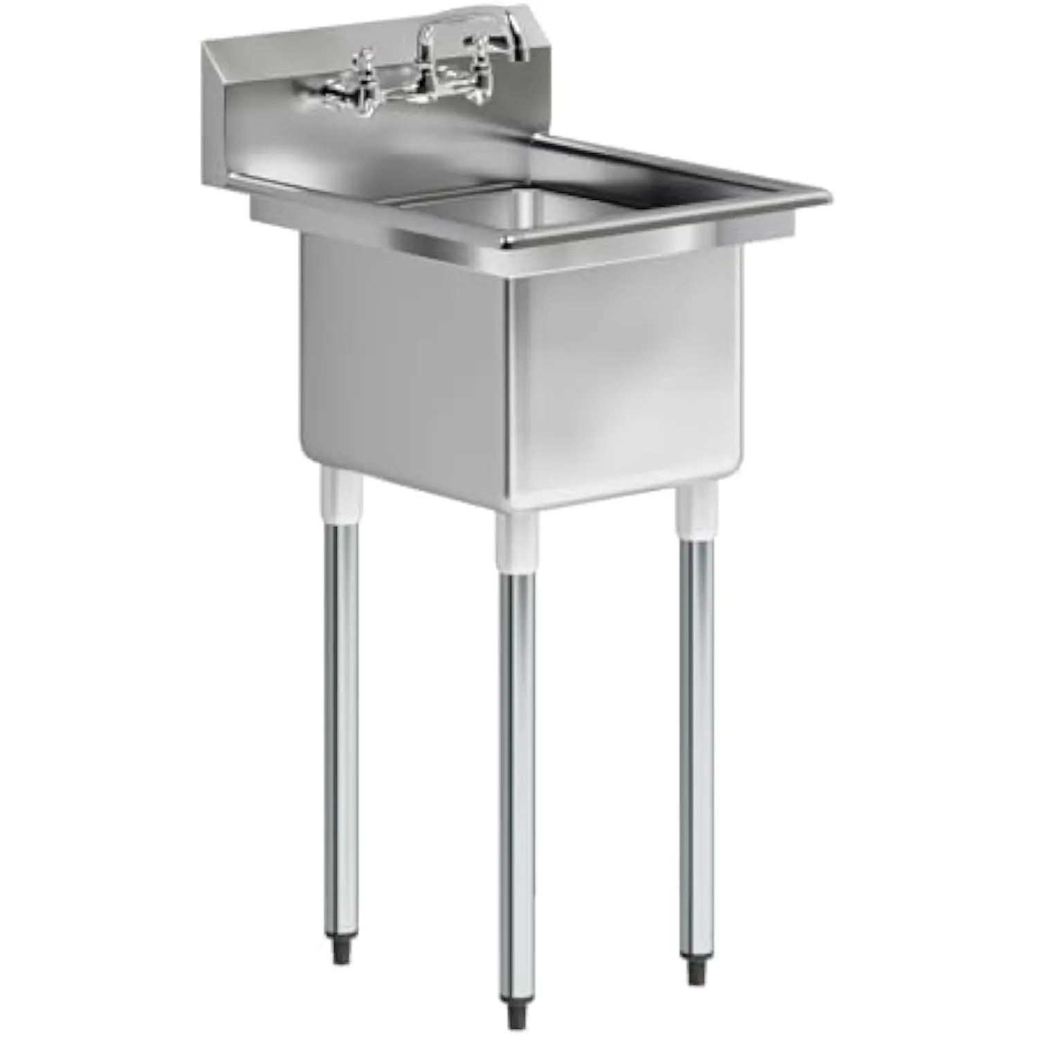 Stainless Steel One Compartment Sink | 22 Width X 20 Length | Restaurant Kitchen Prep & Utility Sink with Faucet | Nsf Certifi
Stainless Steel One Compartment Sink | 22 Width X 20 Length | Restaurant Kitchen Prep & Utility Sink with Faucet | Nsf Certifi