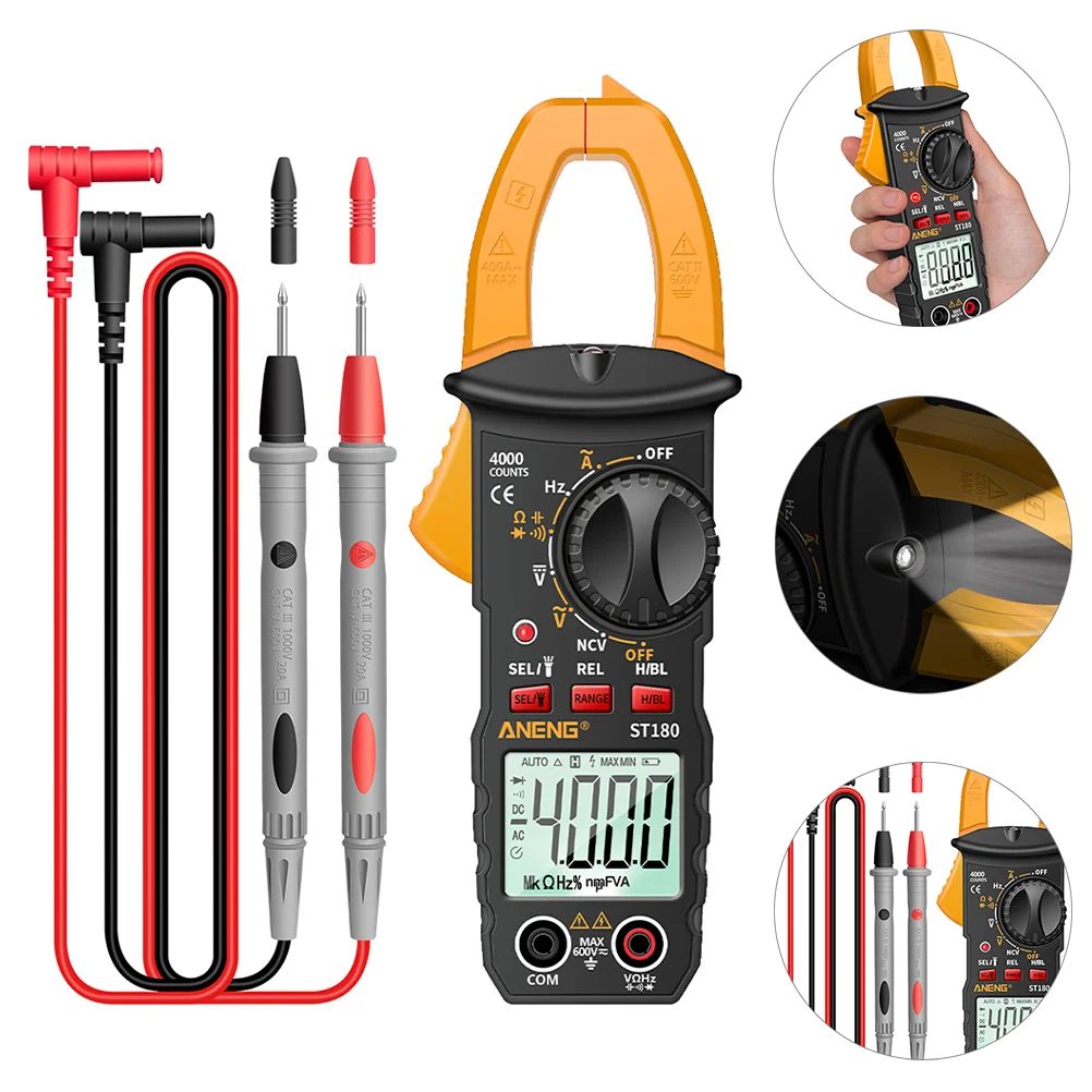 Clamp Multimeter Volt Test for Home Handheld Electrical Repair Supplies Electrician Tool
Clamp Multimeter Volt Test for Home Handheld Electrical Repair Supplies Electrician Tool