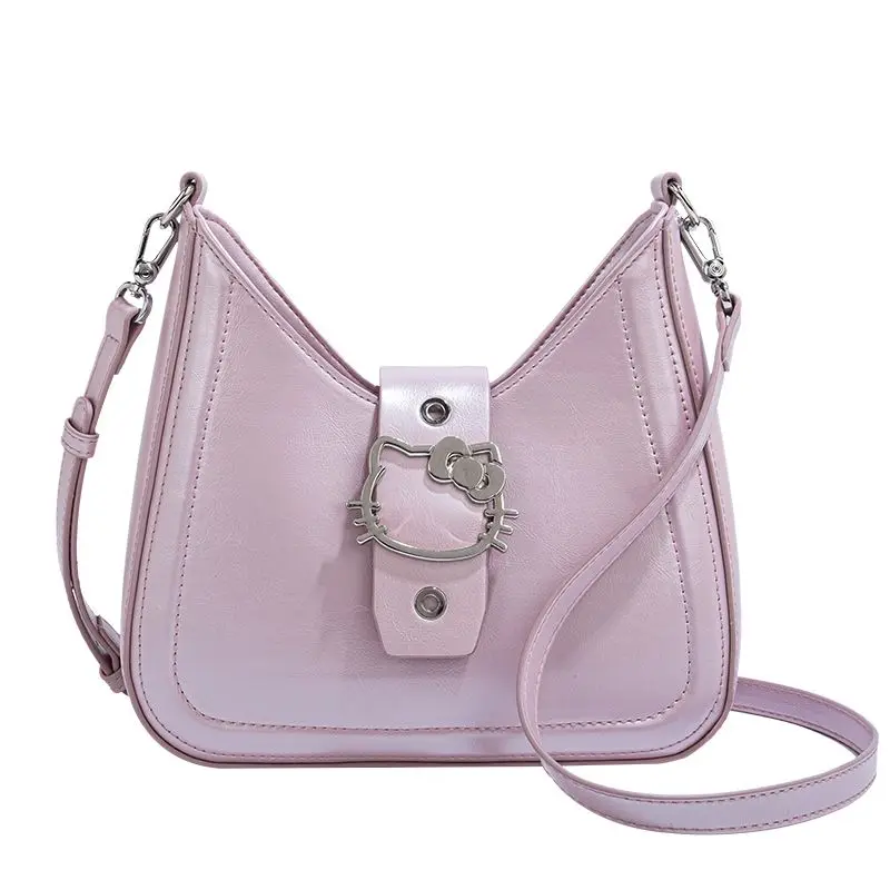 Kawaii Sanrio Hello Kitty Cartoon Purple Women's Bag Armpit Crescent Bag Anime Handbag Fashiona High-End Women's Shoulder Bag
Kawaii Sanrio Hello Kitty Cartoon Purple Women's Bag Armpit Crescent Bag Anime Handbag Fashiona High-End Women's Shoulder Bag