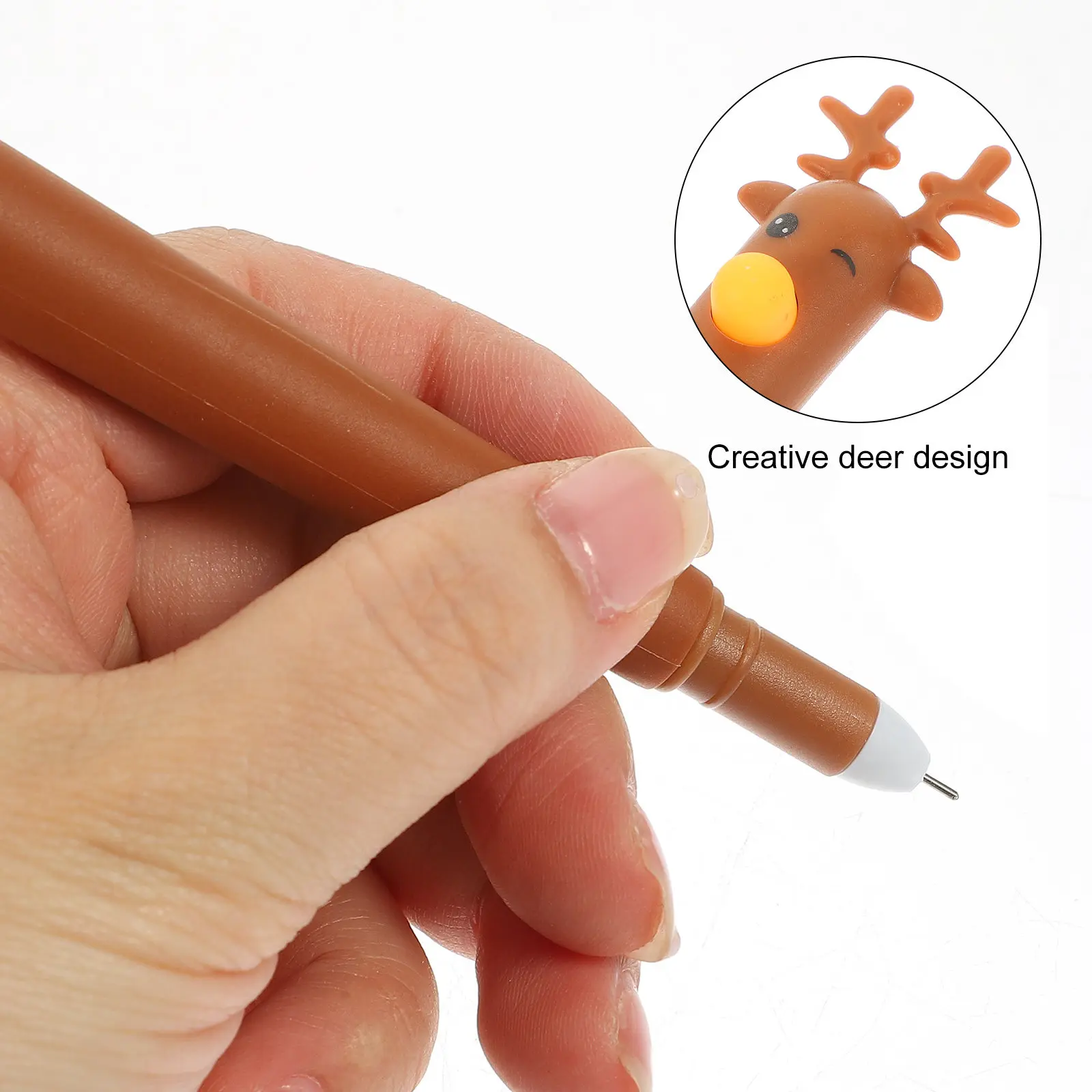 16Pcs Deer Design Ballpoint Pens Blue Ink Smooth Writing Comfort Grip Creative Mini Pens for Students Office School Gift
16Pcs Deer Design Ballpoint Pens Blue Ink Smooth Writing Comfort Grip Creative Mini Pens for Students Office School Gift