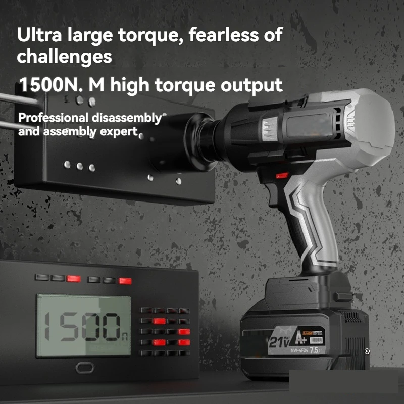 Brushless Impact Wrench Cordless Impact Gun Electric Driver Car Tire Repair Tools Brushless Electric Wrench
Brushless Impact Wrench Cordless Impact Gun Electric Driver Car Tire Repair Tools Brushless Electric Wrench